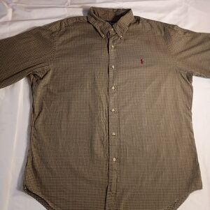 Ralph Lauren Black and Yellow Checkered Shirt